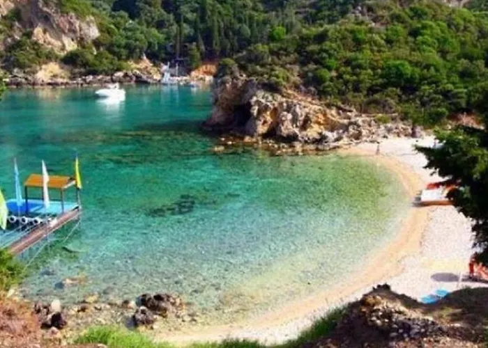 Villa In Paleokastrites With Swimming Pool Near Beaches